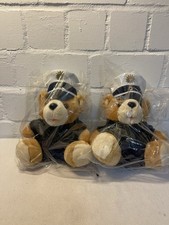 Polizei Teddybär Lederjacke Stofftier Plüsc...