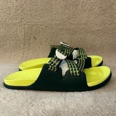 Chaco Chillos Slide Public Lands Evergreen Lime Green Mens Sandals JCH198445