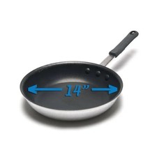 New 14 Winco AFP-14XC-H Gladiator Excalibur Non Stick Aluminum Fry Pan w Sleeve