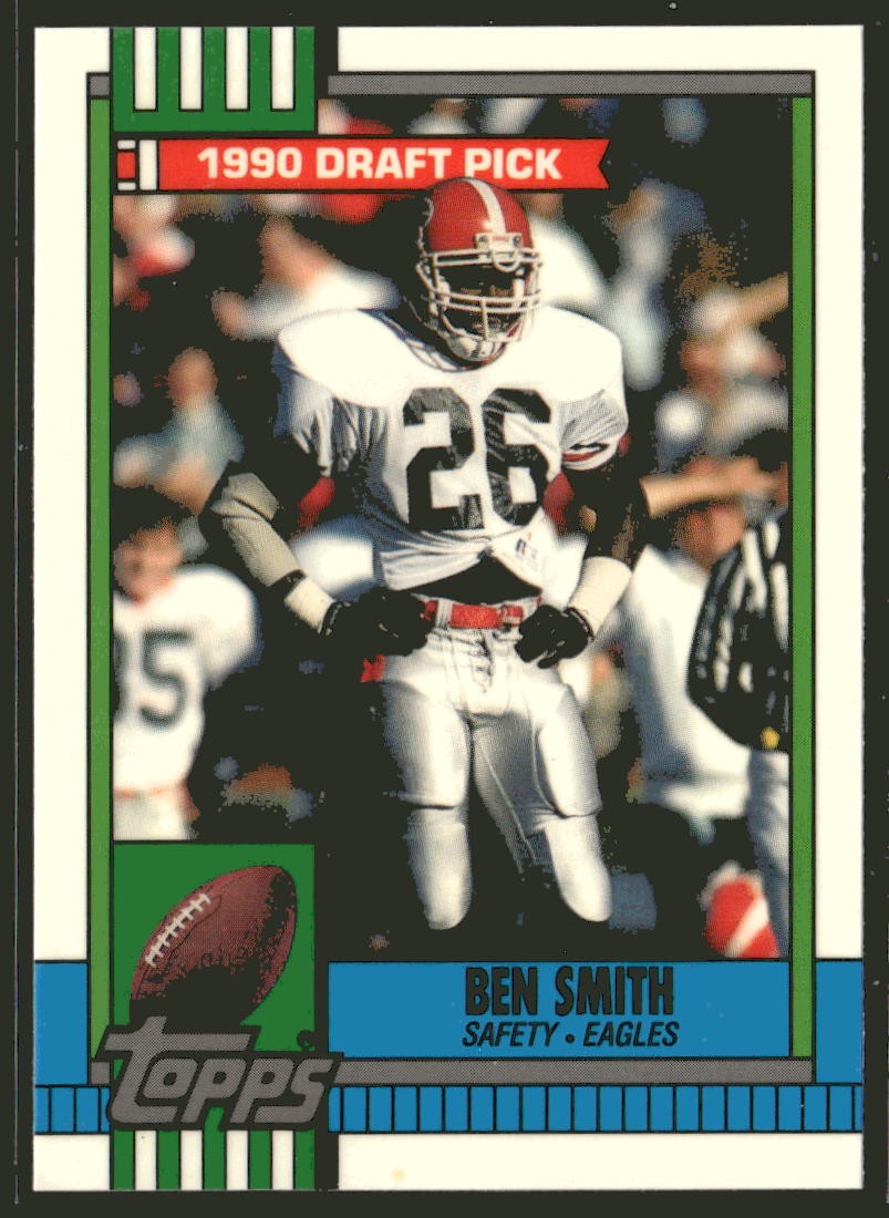 1990 Topps Collector's Edition (Tiffany) Ben Smith RC #84 Philadelphia Eagles