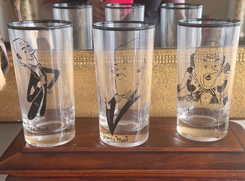 Original James Mont caricature bar glasses (3)
