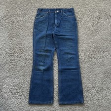 Vintage 70s Wrangler Bootcut Flare Jeans Men  s 34x31 Denim No Fault Made In USA