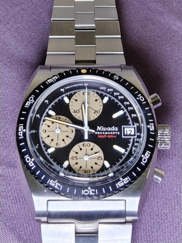 Nivada Grenchen 38mm Autochron - Mecaquartz