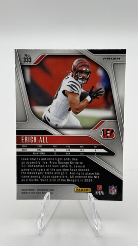 2024 Panini Prizm - Rookies Erick All #333 Disco Prizm (RC) - Picture 2 of 2