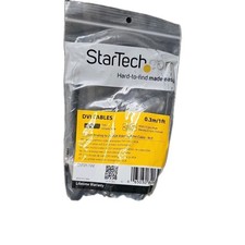 New StarTech DVISPL1VV 1 ft DVI-I Analog to 2x VGA Video Splitter Cable M/F NEW