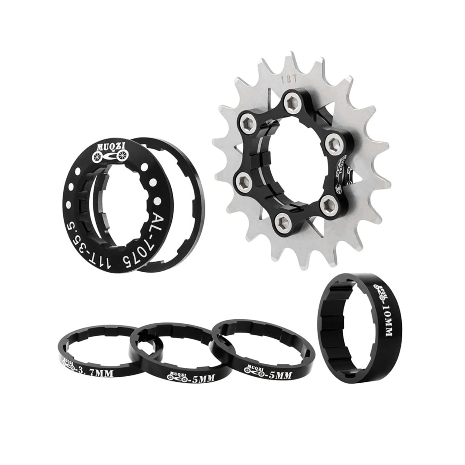 (New) 18T Black Single Speed Cassette Kit for Shimano SRAM 8-11 Speed HG (26.99 USD) (New) 18T Black Single Speed Cassette Kit for Shimano SRAM 8-11 Speed HG (26.99 USD)