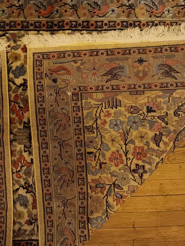 Oriental Kashmiri Kashmir Handmade Handknotted Vintage Rug Pair of Rugs - Afbeelding 20 van 23