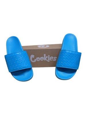 ZUMIES NWT Cookies SF Original Logo Sandalen Slides Blau Herren Größe 11