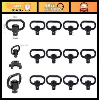 Heavy Duty QD Sling Swivel Mount 1.25'' Picatinny Rail Quick Detach Release for T