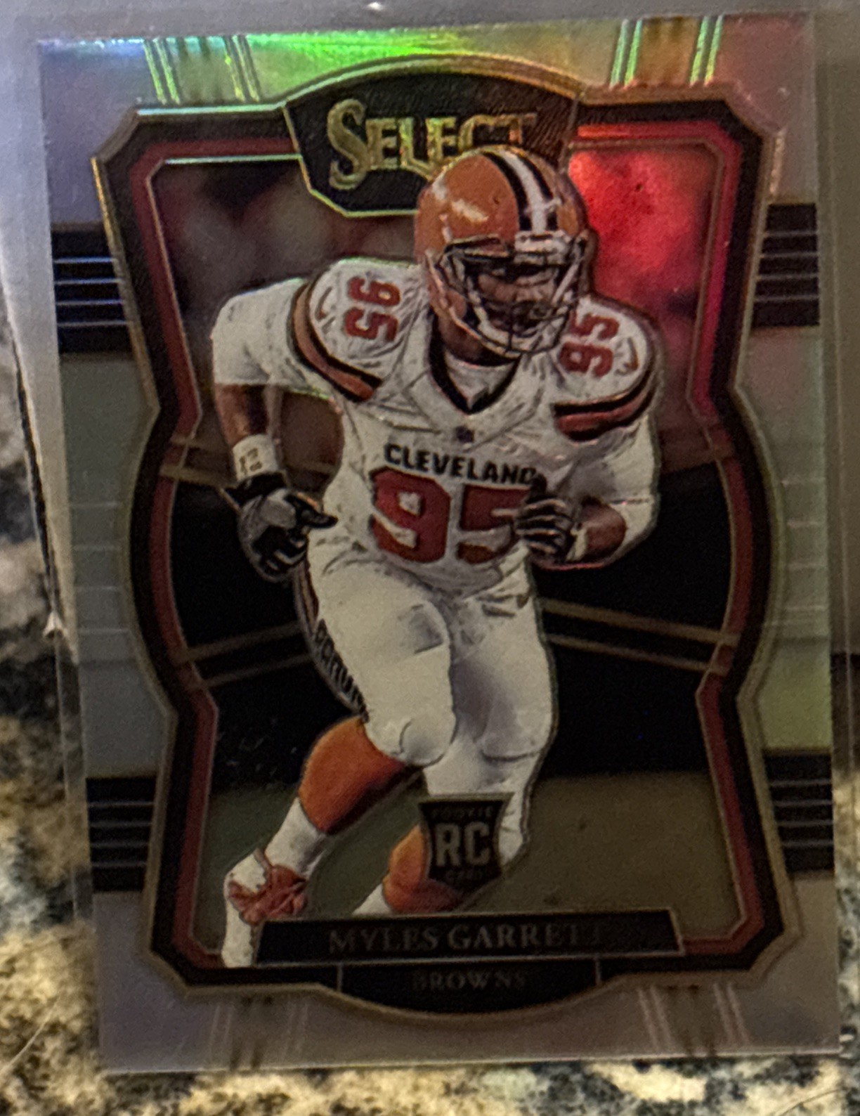 Myles Garrett [Silver Prizm] #105 2017 Panini Select Silver 