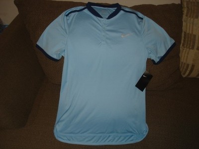 NWT Nike Dri-FIT Court Advantage Henley Tennis Polo Shirt 729384-425 Size Small