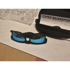 Oho Sunshine Elite Wireless Smart Sunglasses Bluetooth Audio Blue Lens Zip Bent