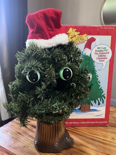 1996 Gemmy Douglas Fir Talking Tree Sings Christmas Animated Vintage WORKS!!