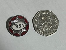 BSA Star Motorcycle Original Vintage Small 21mm Enamel Pin Badge Rocker Culture 