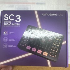 Fifine AmpliGame SC3 / XLR Gaming Audio Mixer / Streaming RGB / PC
