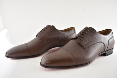 Christian Louboutin Surcity Flat Brown Leather Dress Oxford  display picture 3