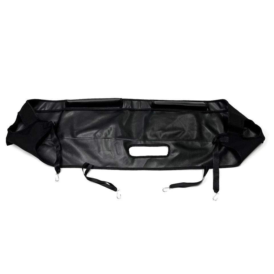 Leather Bonnet Bra Hood Cover Mask Protector For Jeep Wrangler 2/4 Door 2007+ - Image 3 of 4