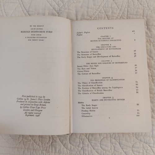 Butterflies The New Naturalist No 1 E.B. Ford Rare 1946 Vtg 2nd print Entomology - Foto 6 di 24