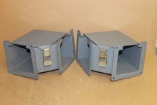 Wireway 90 degree, gutter, 4x4", Lay in, F44LE9A, Hoffman Lot of 2