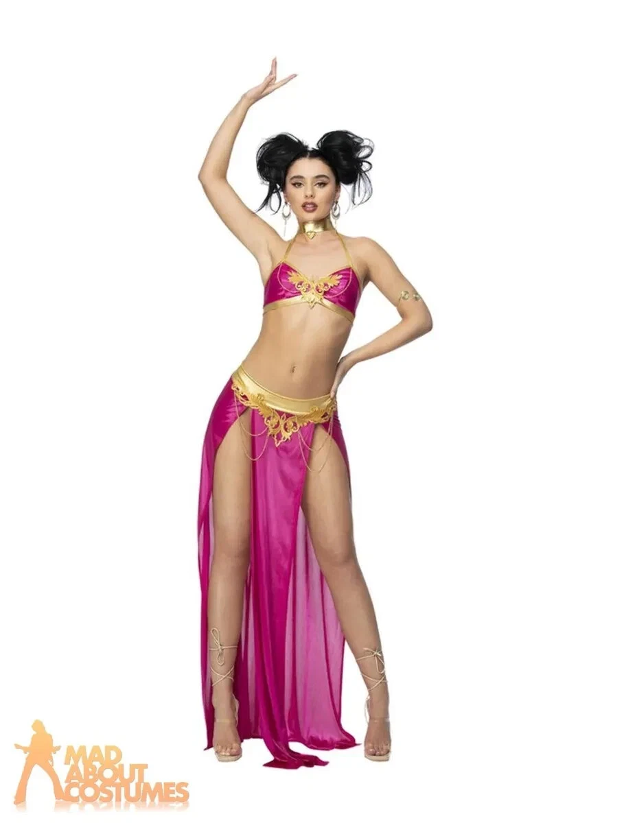 Adult Arabian Princess Jasmine Costume Slave Princess Belly Dancer