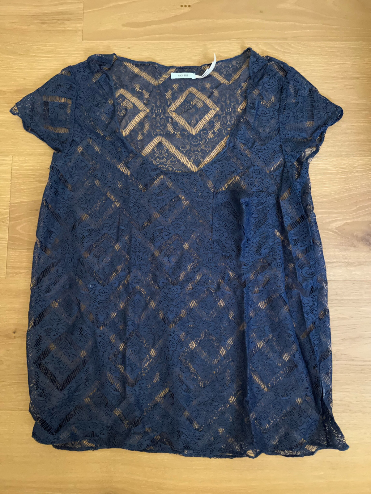 Camisa de encaje Kimchie Blue Urban Outfitters azul talla M 38
