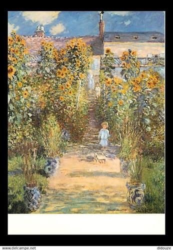 Art - Peinture - Claude Monet - Le Jardin de Monet à Vétheuil - CPM ...