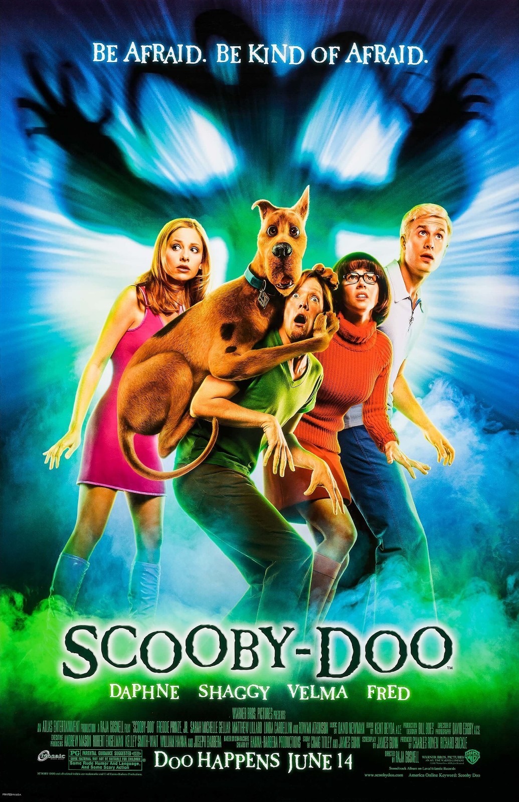 Scooby Doo movie poster (b) 11" x 17" inches Sarah Michelle Gellar