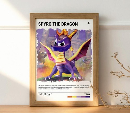 Choose Your Spyro Game Poster - PS1 Video Game Wall Art Print - Gaming Gift - Picture 4 of 8