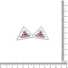 2 Reproduction Pro Honda Oil Front Fender Stickers CR250R CR250 CR125 097