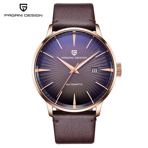 PAGANI DESIGN Hombre Militar Automático Reloj de Viento Automático Banda de Cuero Reloj Hombre - Imagen 15 de 17