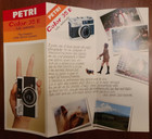 1970s VINTAGE Petri COLOR 35E 35mm Camera Sales Brochure NEW — photo 2