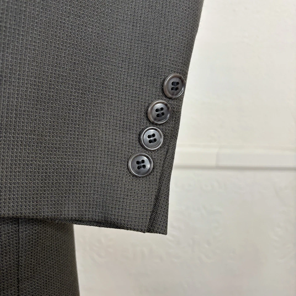 Chaqueta Blazer Barrington Para Hombre 40S Marrón Cuadros Texturizada De Colección Foto 2 de 4