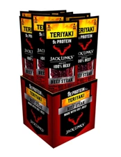 Jack Link'S Premium Cuts Beef Steak, Teriyaki – Protein Snacks, Meat Snack with