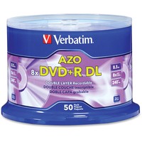 Verbatim Dvd R Dl, 8x, 8.5gb, Spindle, 50/pk 97000 on sale Verbatim Dvd R Dl, 8x, 8.5gb, Spindle, 50/pk 97000 on sale