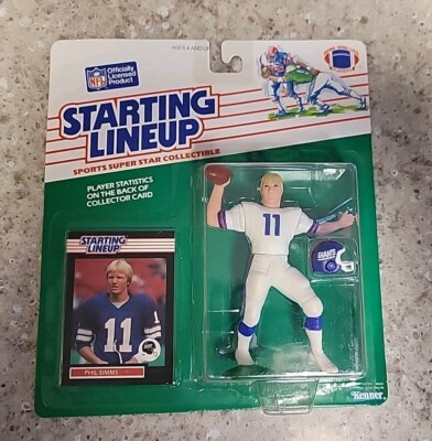 1989 Kenner Starting Lineup SLU 2nd YR Phil Simms QB Football Toy