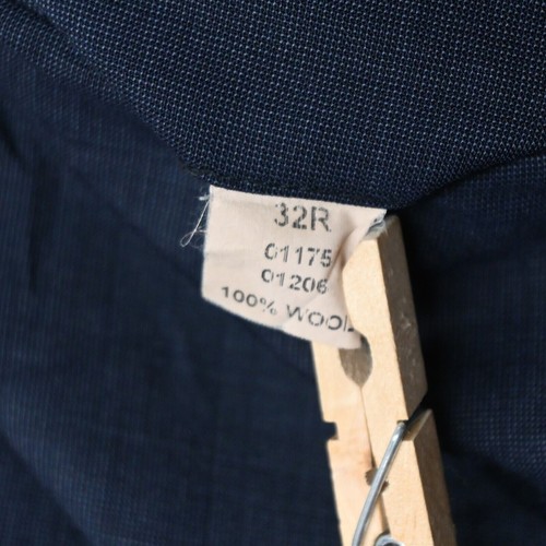 Jos A Bank 38R 32x32 Blue 100% Wool Mens Sport Coat Jacket Pants Suit - Picture 10 of 24