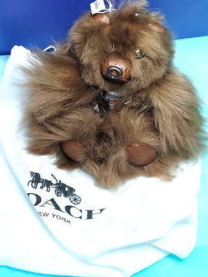 Coach Bear Star Wars Leather Chewbacca Keychain Bag Charm F88048