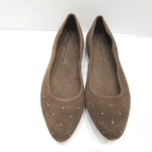Free People Taupe Brown Suede Studded 