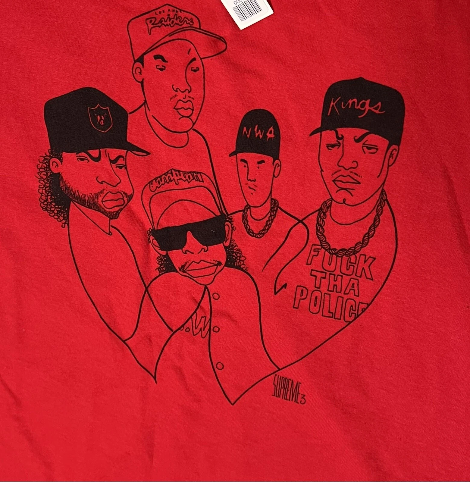Rare ! NWA Supreme Neuf avec étiquettes T shirt LRG fabriqué aux États Unis Box Logo.