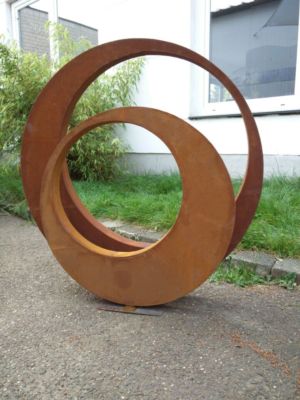 2st. Edelrost Gartenskulptur Rost Garten Figure Gartenstecker 75*5,55*5cm031510