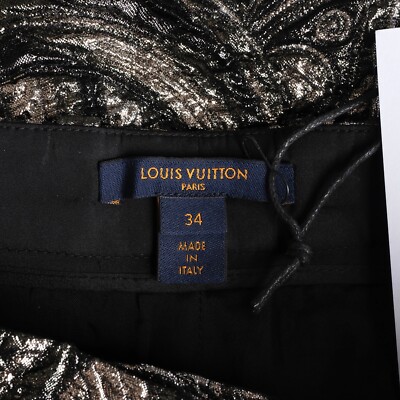 70018 auth LOUIS VUITTON black silver 2020 BROCADE Tapered 70018 auth LOUIS VUITTON black silver 2020 BROCADE Tapered