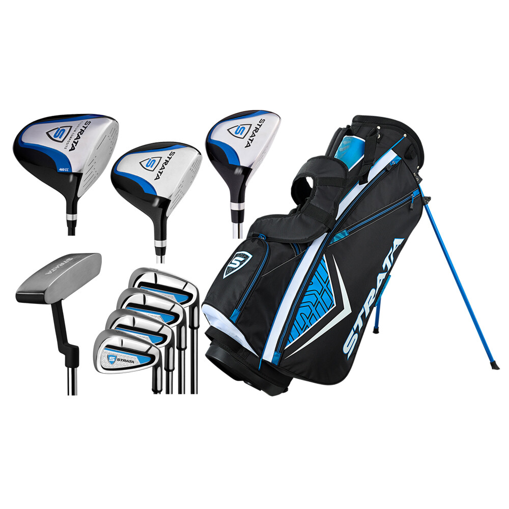 NEW 2019 CALLAWAY STRATA FULL SET RH 9 CLUBS + 1 STAND BAG