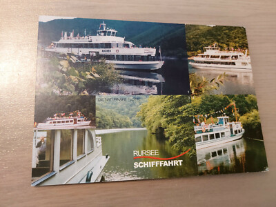 Postkarte Passagierschiff Aachen Stella Maris Eifel St. Nikolaus DOPPELSEITE