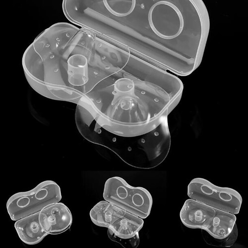 2Pcs/Lot Silicone Nipple Protectors Feeding Mothers Shields Protection !xh - Picture 1 of 11