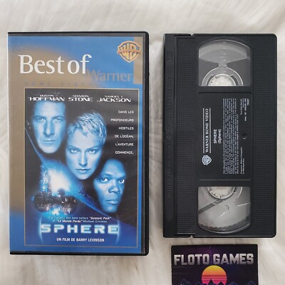 Original VHS DE: Sphere - Sharon Stone Samuel L Jackson - 1998 - Floto Games