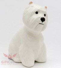 Porcelain Figurine of the West Highland White Terrier dog