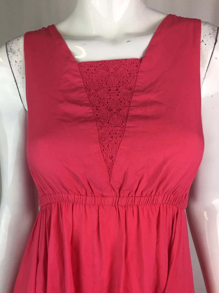 Vestido Ella Moss Niñas Juniors 14 Rosa Crochet Encaje Pañuelo Midi Acampanado Cambio Foto 3 de 4