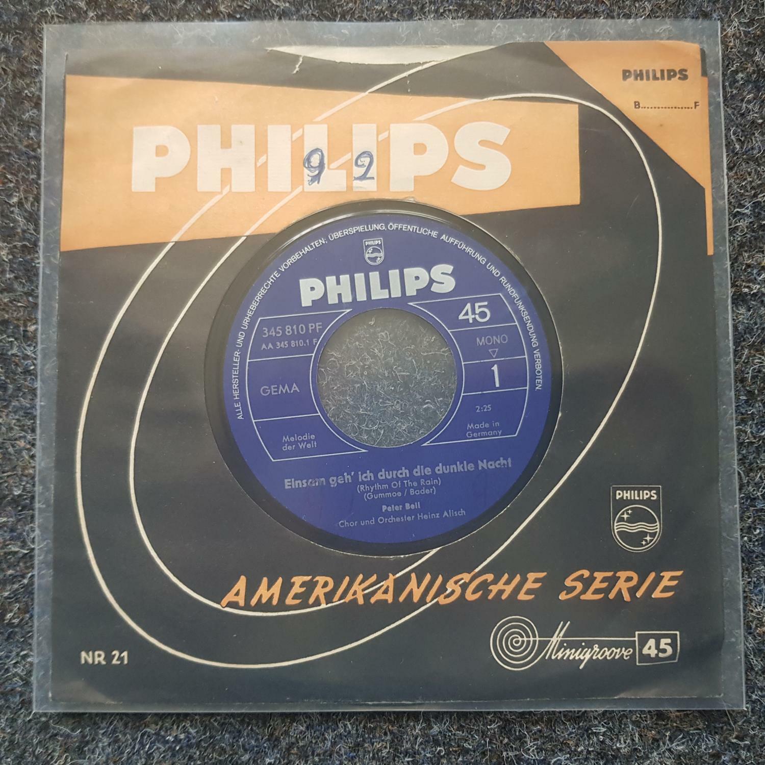 7"" Single Vinyl Peter Beil - Einsam geh' ich durch die dunkle Nacht
