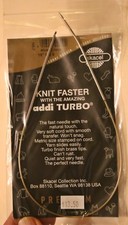NEW NIP Knit Faster addi Turbo Us 0, 16"