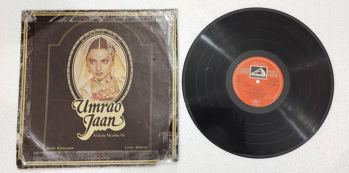 Umrao Jaan Bollywood Movie, HMV OST Vinyl 33 1/3 RPM LP Record RAL